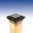 Savvy Solar Post Cap Light by Dekor - 3-9/16 in - Oil Rubbed Bronze