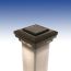 Savvy Solar Post Cap Light by Dekor - 4-3/16 in - Dark Copper Vein