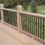 Dekor Square Aluminum Balusters paired with Dekor Square Casey Collar Balusters
