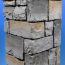 Stone Post Cover by Deckorators - Gray Cobblestone Detail