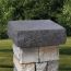 Post Cap for Cast Stone Post Cover by Deckorators - Natural Gray Plateau