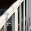 Over-the-Post Aluminum Post and Rail Bracket Kit Fixed Stair in textured white