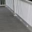 Foot Block by Durables - Installed with White Harrington Rail