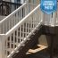 The Harrington Vinyl Stair Rail by Durables - White