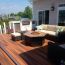 Tie separate pieces of your outdoor space together with multi-tonal Barrette Siesta decking, shown in Brazilian Cherry.