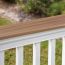 Available in rich variegated and solid color options, the Barrette Square Edge Cap Rail Board delivers a great look for polishing your deck railing.