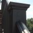 FE26 Colonial Accent Round Top Rail by Fortress - Antique Bronze - Installed