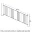 FE26 Iron Stair Vertical Cable Railing Panel by Fortress - 8'
