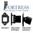 FE26 Steel Collar Brackets for Pure View Glass Rail by Fortress - Types