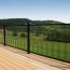 FE26 Steel Post for Pure View Glass Rail by Fortress - Gloss Black
