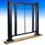 FE26 Level Panel for Horizontal Cable Railing by Fortress installed - Post, Brackets, and Flat Accent Top Rail sold separately  