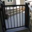 Baluster Gate For Key-Link American Railing, shown in Textured Black