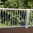 Over-the-Post Aluminum Post and Rail Bracket Kit installed on a deck giving strong support to the AFCO Aluminum Railing