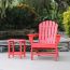 Add a pop of color to your deck with the NewTechWood Side Table in Ruby Red