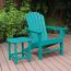 Spice up your deck with a NewTechWood Adirondack Chair in the beautiful blue/green Seafoam color
