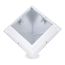 Sirius Pyramid Post Cap By Aurora Deck Lighting - White Underside