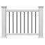 TimberTech RadianceRail with Round Metal Balusters