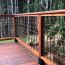 Tahoe Woven Mesh Railing Panels by Wild Hog Products in a raw steel provide security and style. 