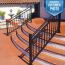Riviera Stair Rail Section Kits By Westbury Aluminum Railing - Black Fine Texture