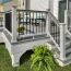 A Trex Select stair rail kit extends classic styling to deck stairs