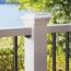 Trex Select Flat Top Post Cap-Installed on Railing Post 