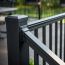 Stylish Key-Link American Railing posts are low-maintenance and durable