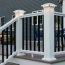 5-1/2 in x 5-1/2 in post sleeves deliver a sturdy, traditional railing look