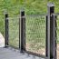Stainless steel mesh panels look amazing with black Trex Signature rails and posts
