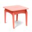 The TimberTech Invite Collection Aside Table, shown in Coral