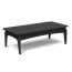 The playfully modern design of the TimberTech Conversation Table, shown in Black