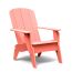The TimberTech Invite Collection Adirondack Lounge Chair, shown in Coral