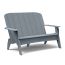 TimberTech Invite Collection Mingle Bench, shown in Storm Gray