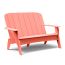 TimberTech Invite Collection Mingle Bench, shown in Coral