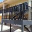 Tuscany Level Rail Kits by Westbury Aluminum Railing with Post-to-Post Installation on Powder-Coated Deck (Square Balusters)