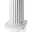 AFCO Round Fluted Aluminum Column Post Kits - Textured White