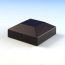 Tuscany Flat Top Post Cap by Westbury Aluminum Railing - Black Fine Texture - 2-1/16 inch