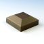 VertiCable Flat Top Post Cap by Westbury Aluminum Railing - Bronze Fine Texture - 2-1/16 inch