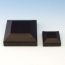 Post Cap for Westbury Veranda Glass Rail  - Black Fine Texture - 4-1/16 inch & 2-1/16 inch