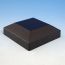 Tuscany Flat Top Post Cap by Westbury Aluminum Railing - Black Fine Texture - 4-1/16 inch