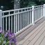 Post by Westbury Aluminum Railing - 4 in x 4 in - White Fine Texture