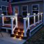 Our customer, Xavier B., installed his Neptune Scallop Post Caps on his deck for a warm glow.