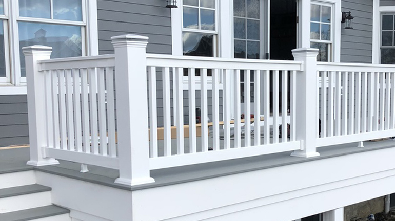 Peck post sleeves and post covers can add dimension and texture to your deck