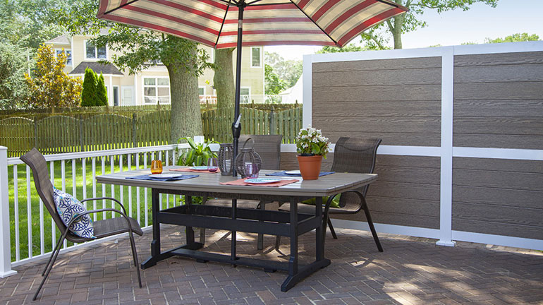 RDI Privacy Panels give your deck a private, cozy feel while adding amazing style