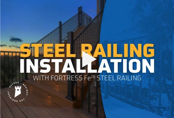 Watch A Full Fortress FE26 Railing Installation