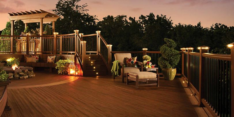 Check out deck lighting ideas and deck lighting options to illuminate your home's backyard and deck for an all-night party.