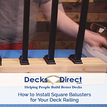 How to Install Square Balusters