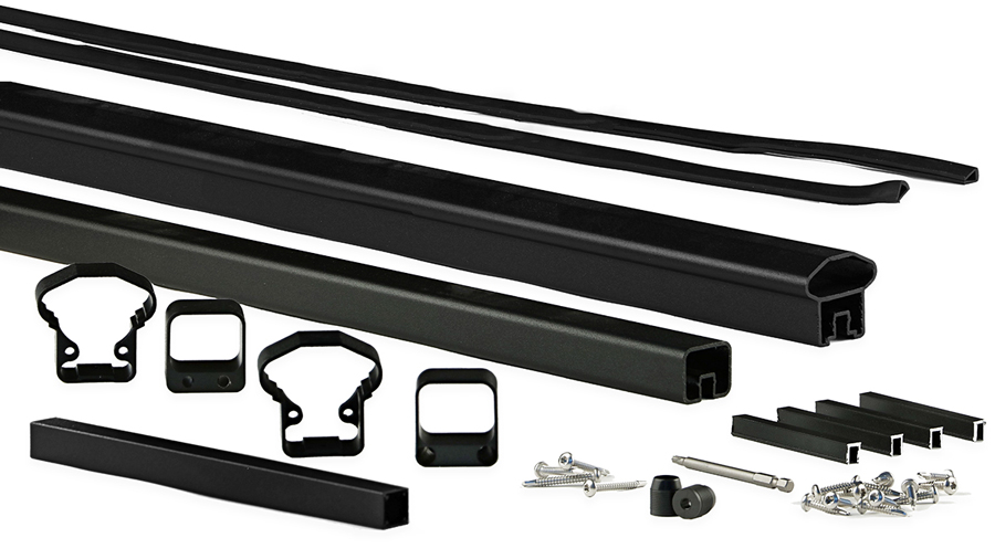 The distinctive rounded AFCO Pro top rail shown in black