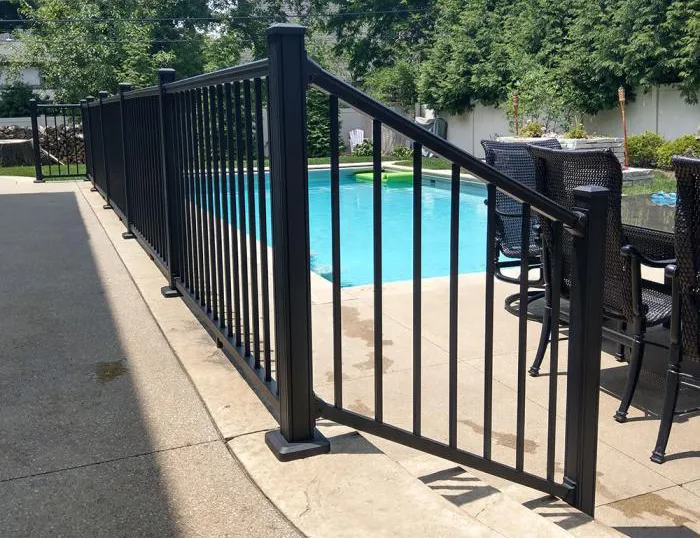 Revival Railing is an easy-to-maintain option near pools or water