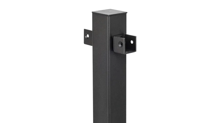 A pre-bracketed Fortress FE26 Railing post designed for easy installation
