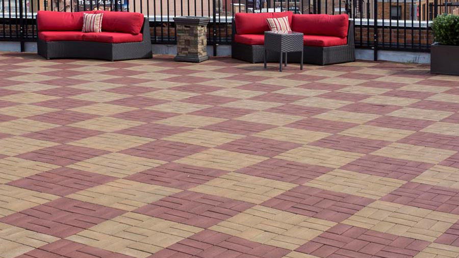 A square pattern made from Aspire Pavers